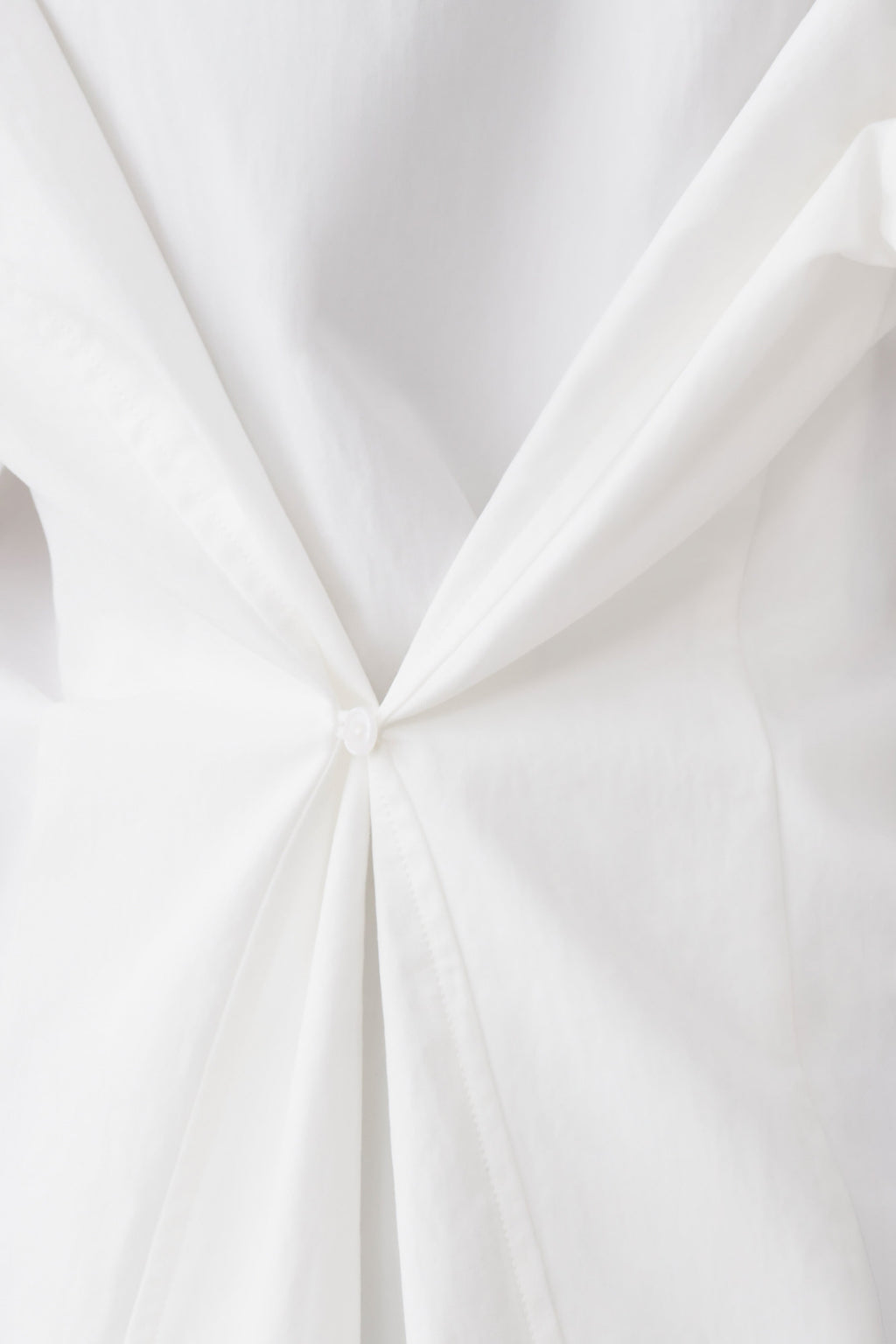 Rosalind Button Back Cotton Shirt - White