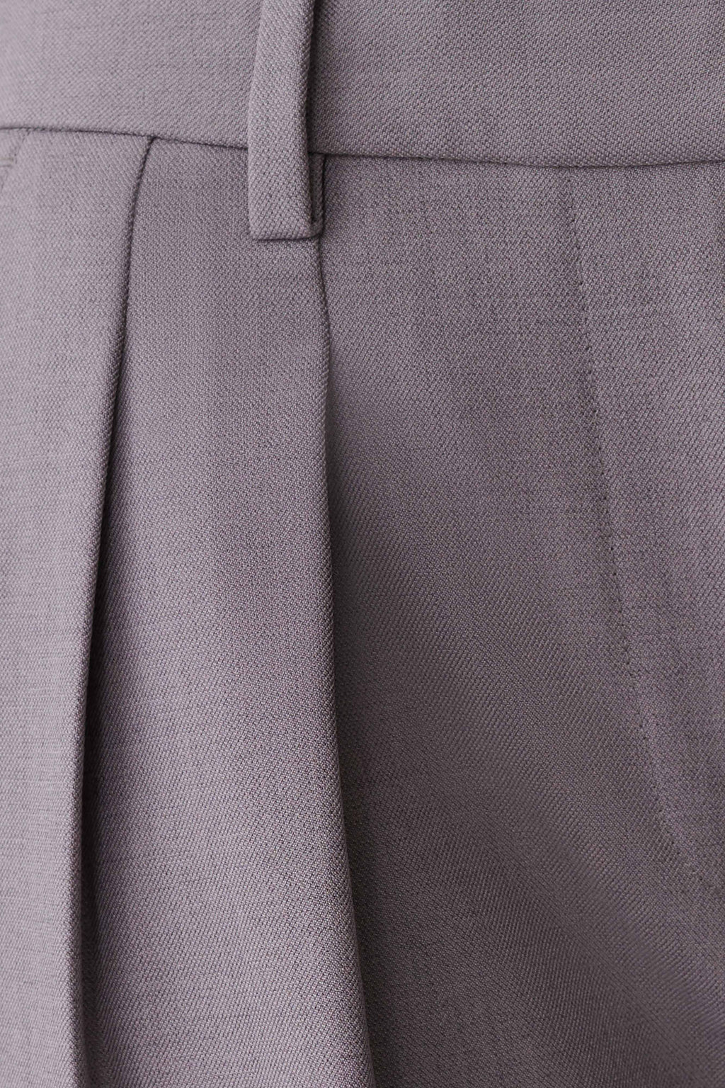 Phoebe Straight Leg Suiting Pants - Light Grey Marle