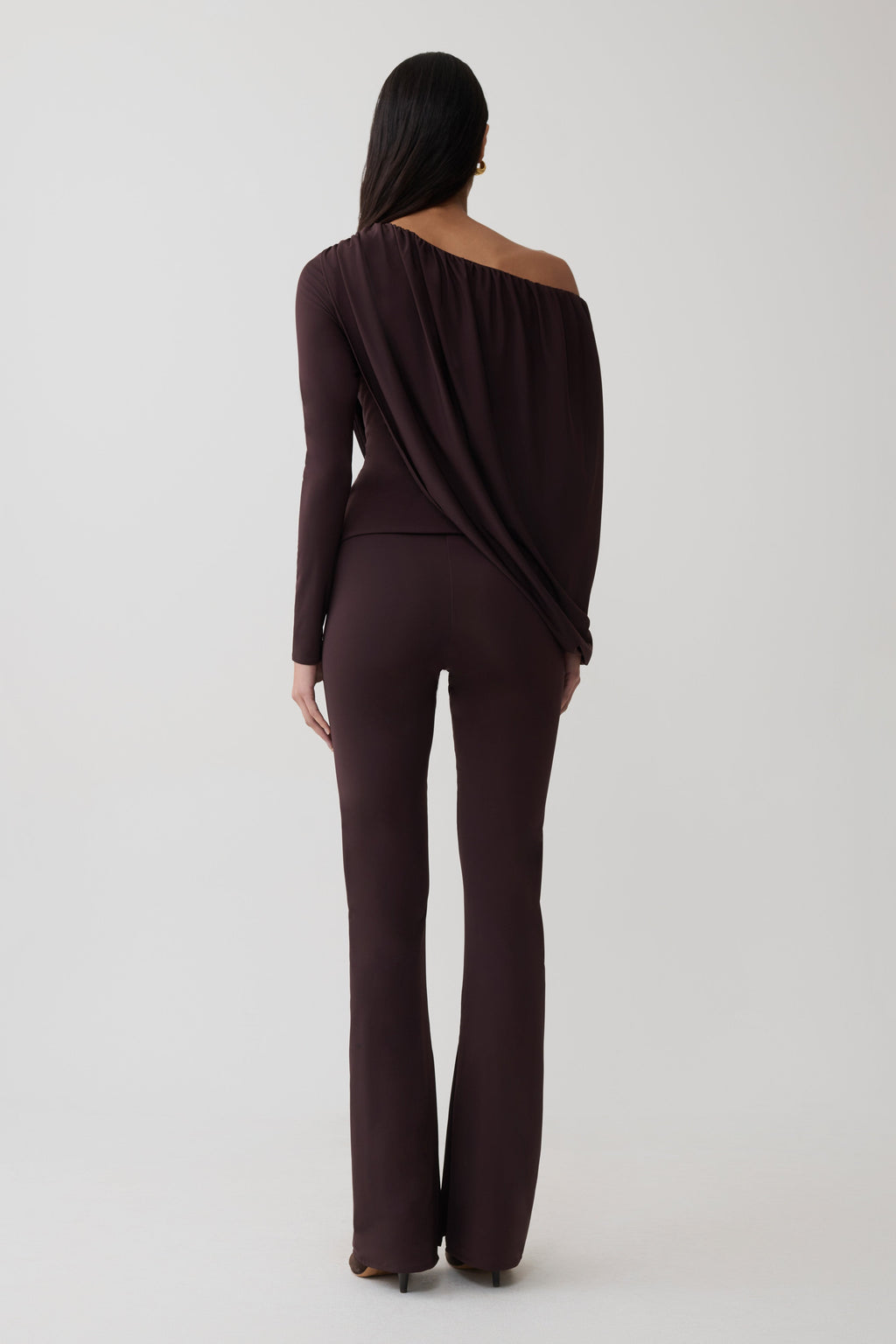 Fletcher Skinny Flare Pants - Chocolate
