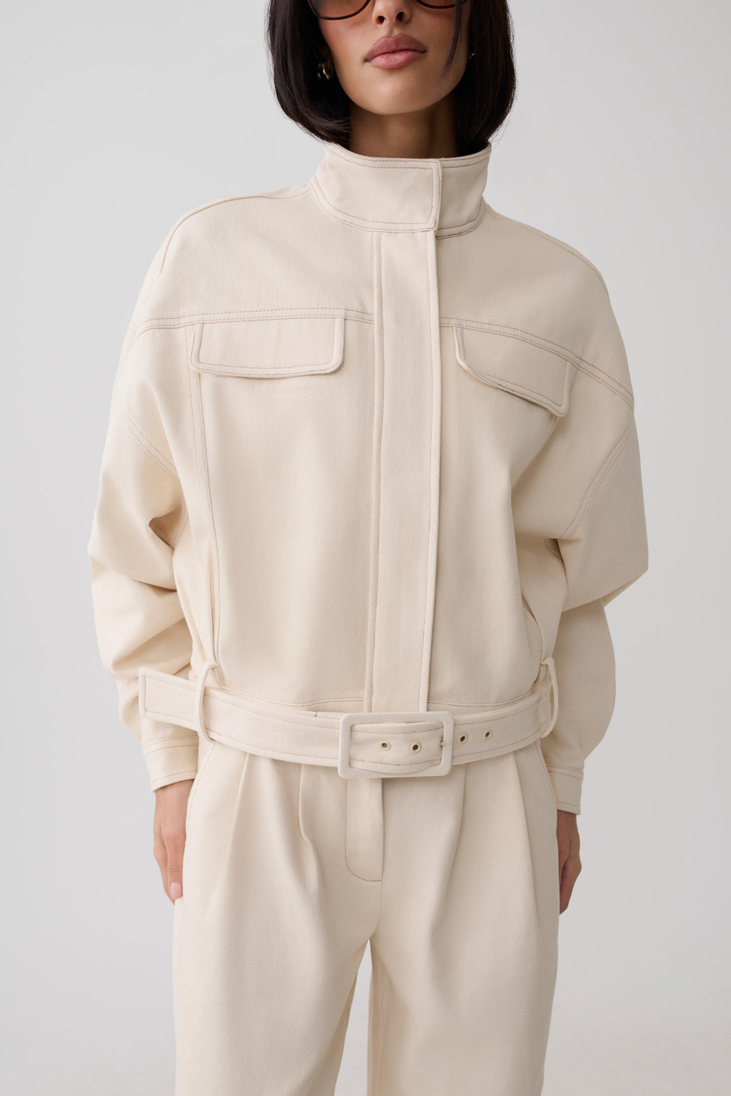 Dane Denim Jacket - Cream