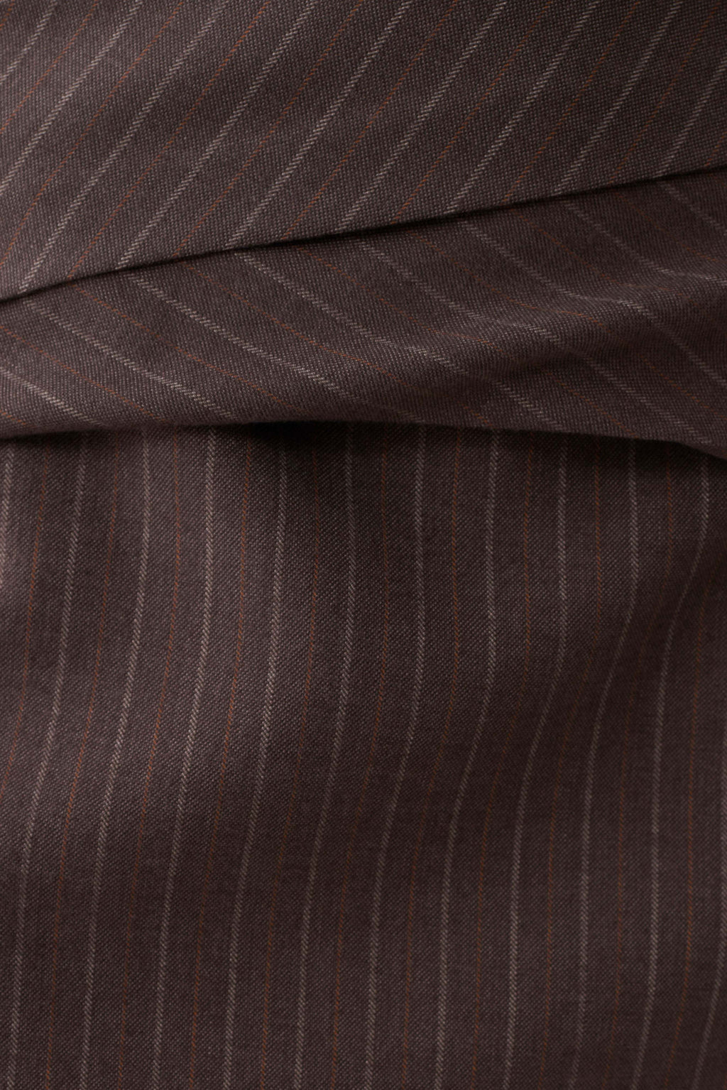 Phoebe Draped Mini Skirt - Brown Stripe
