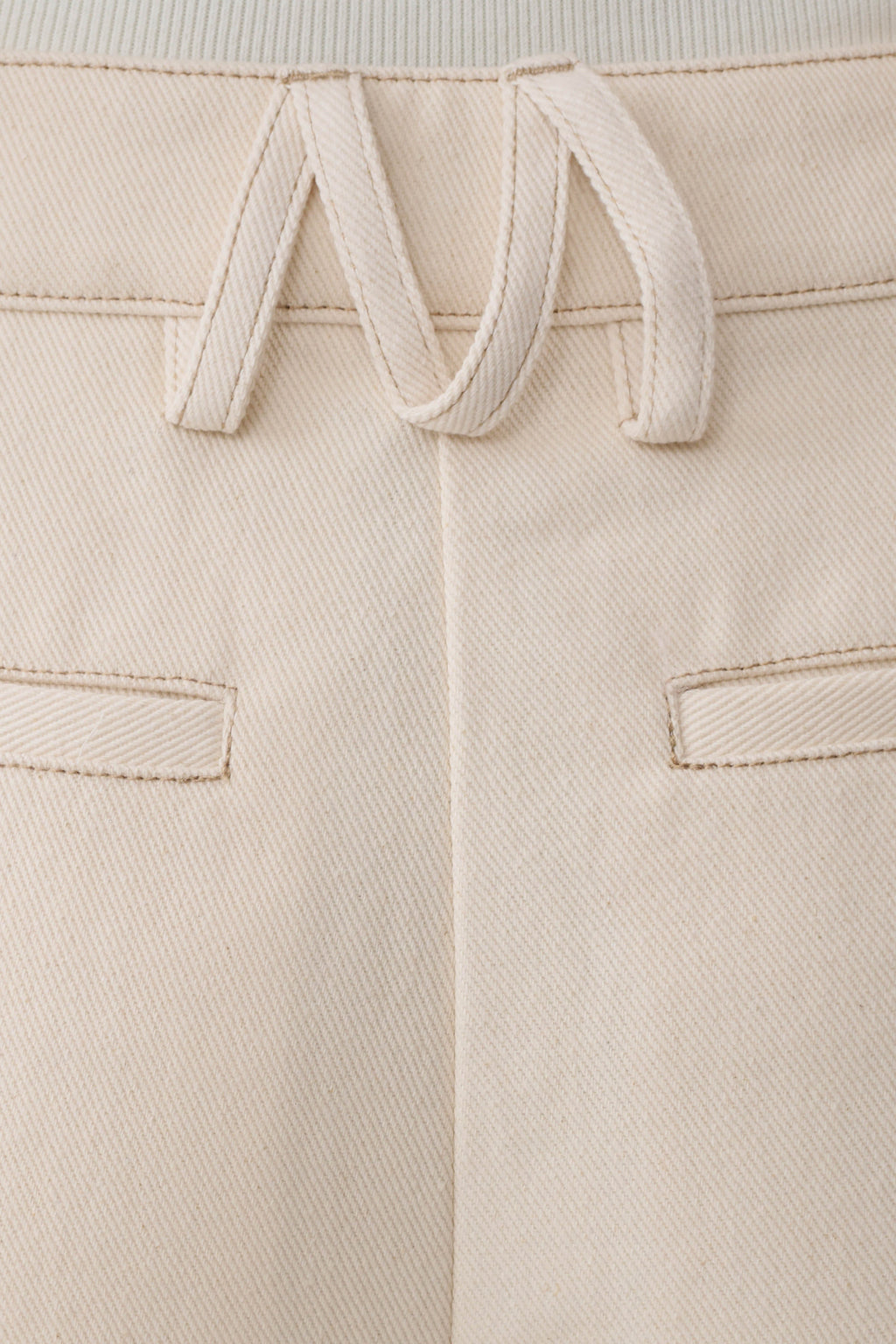 Dane Barrel Leg Denim Pants - Cream