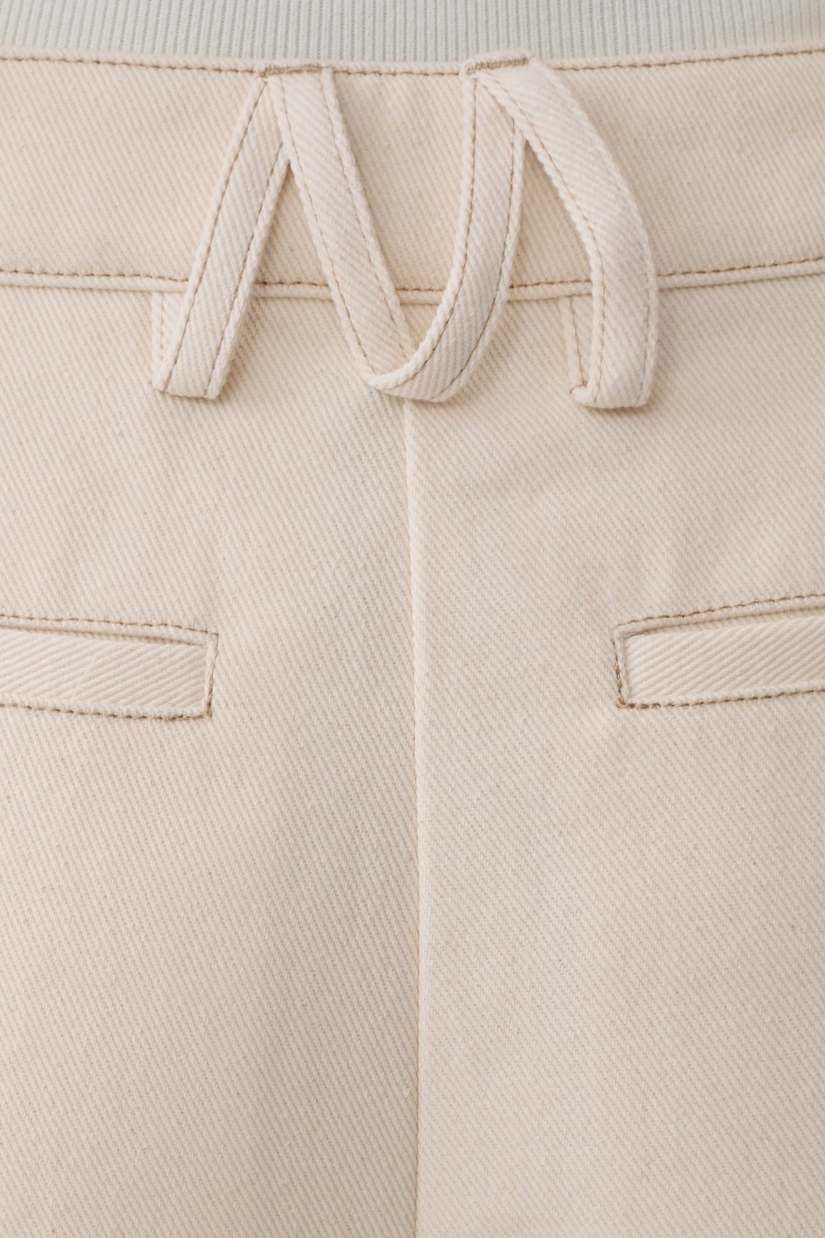 Dane Barrel Leg Denim Pants - Cream