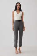 Jaimen Crepe Pants - Charcoal