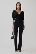 Fletcher Skinny Flare Pants - Black