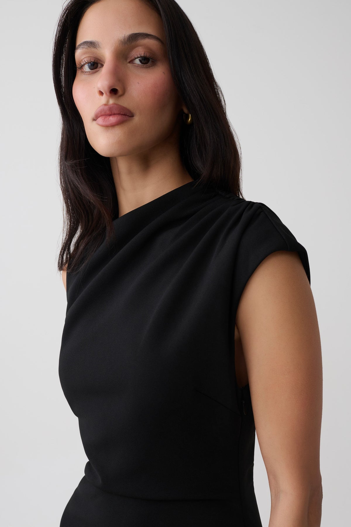 Gloom Midi Dress - Black