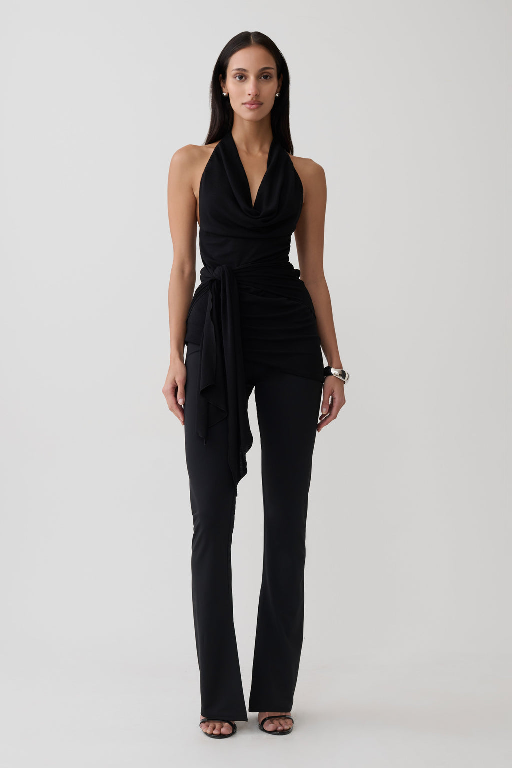 Fletcher Skinny Flare Pants - Black
