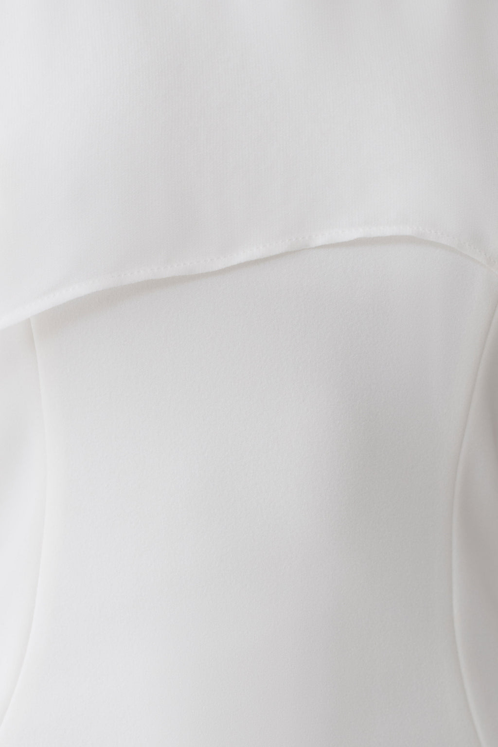 Triana Chiffon Overlay Mini Dress - White