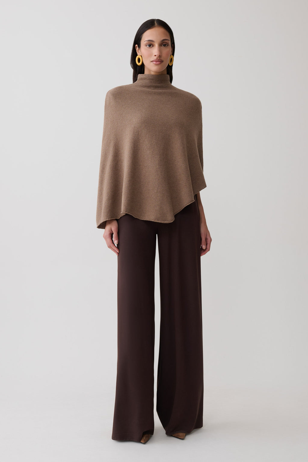 Romero Knit Poncho Top - Doe