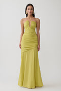 Kaiydo Gathered Centre Wire Maxi Dress - Orchard Moss