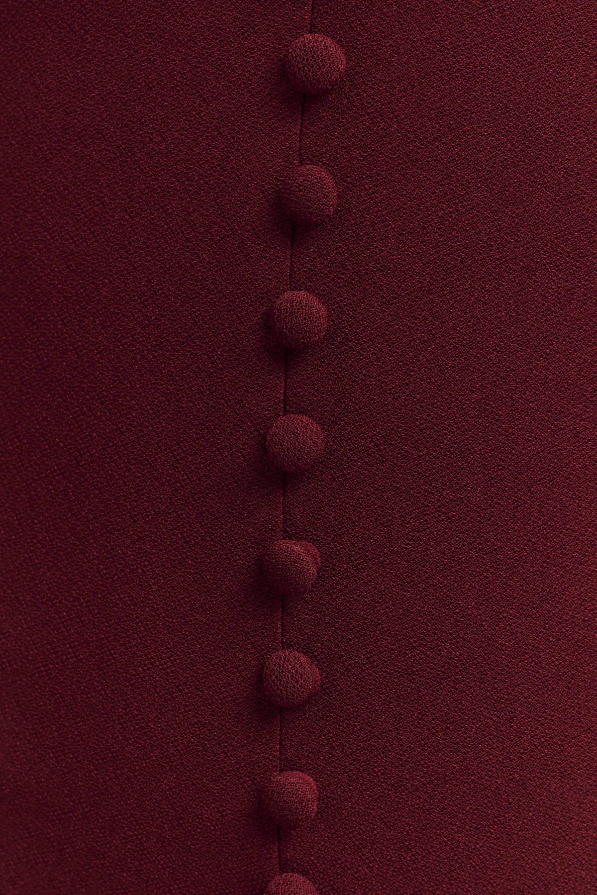 Annita Crepe Halter Midi Dress - Merlot