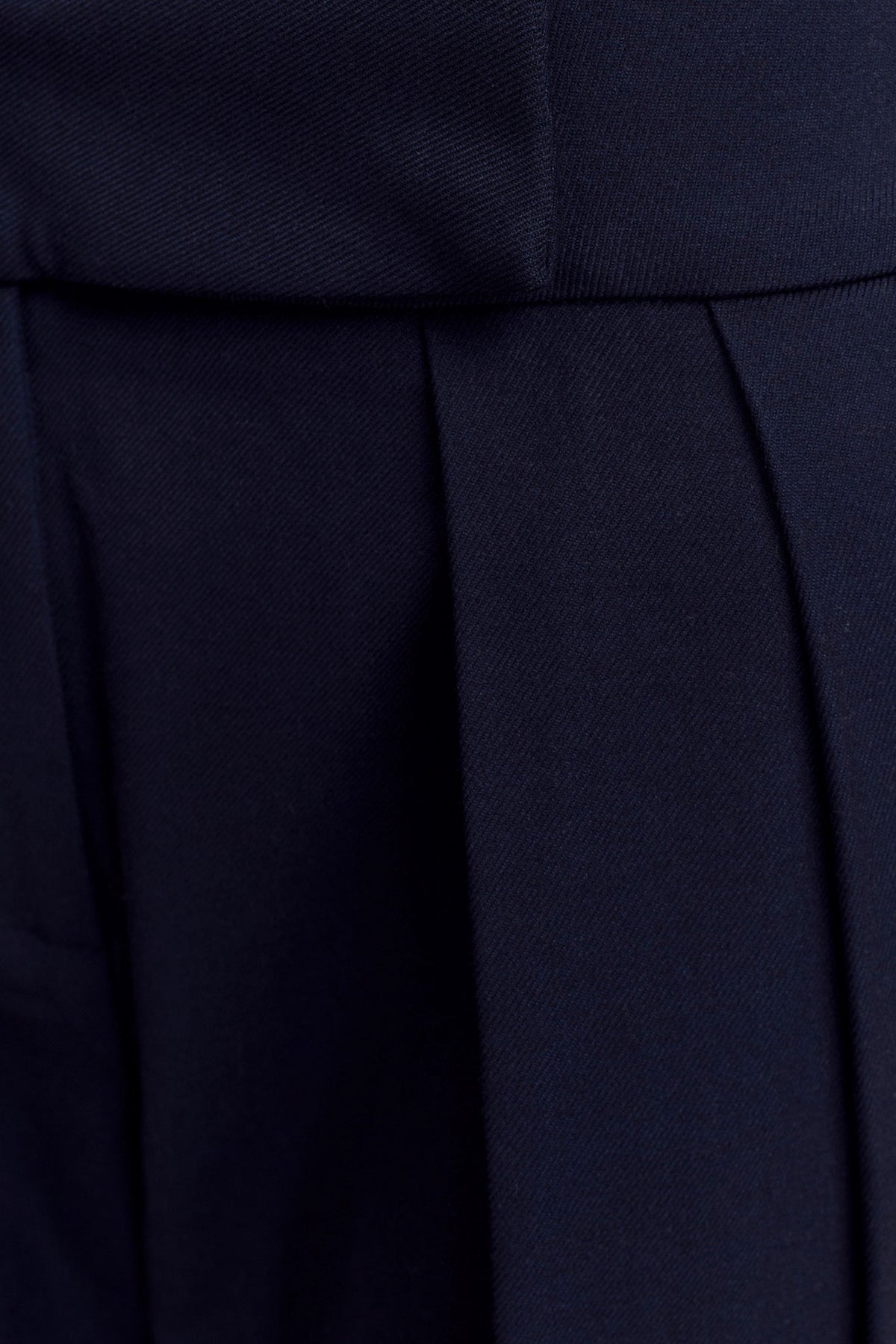 Penelope Pleated High Waisted Pants - Dark Navy