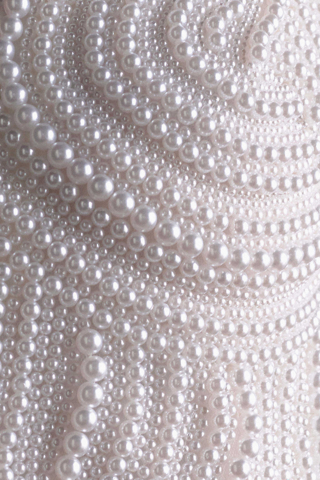 Kathia Pearl Hand Beaded Top - White