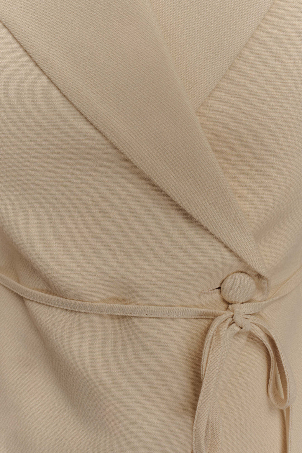 Andina Shortsleeve Linen Top - Natural Beige