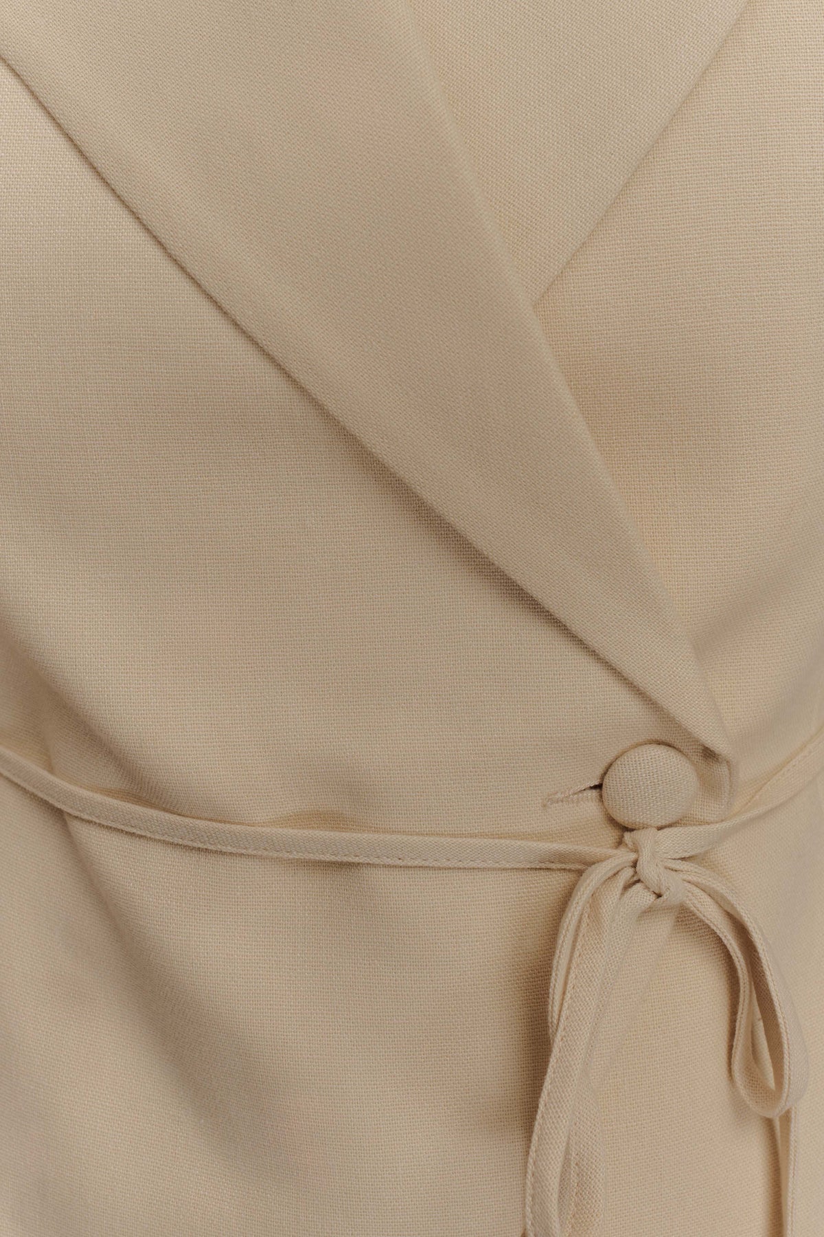 Andina Shortsleeve Linen Top - Natural Beige