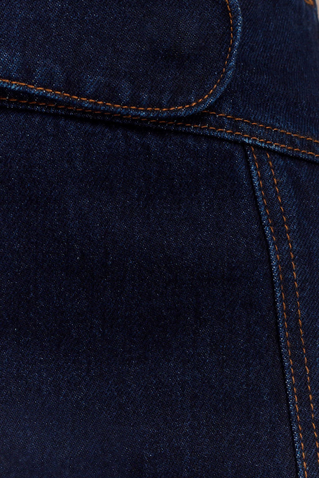 Fallon Denim Micro Mini Skort - Indigo Blue