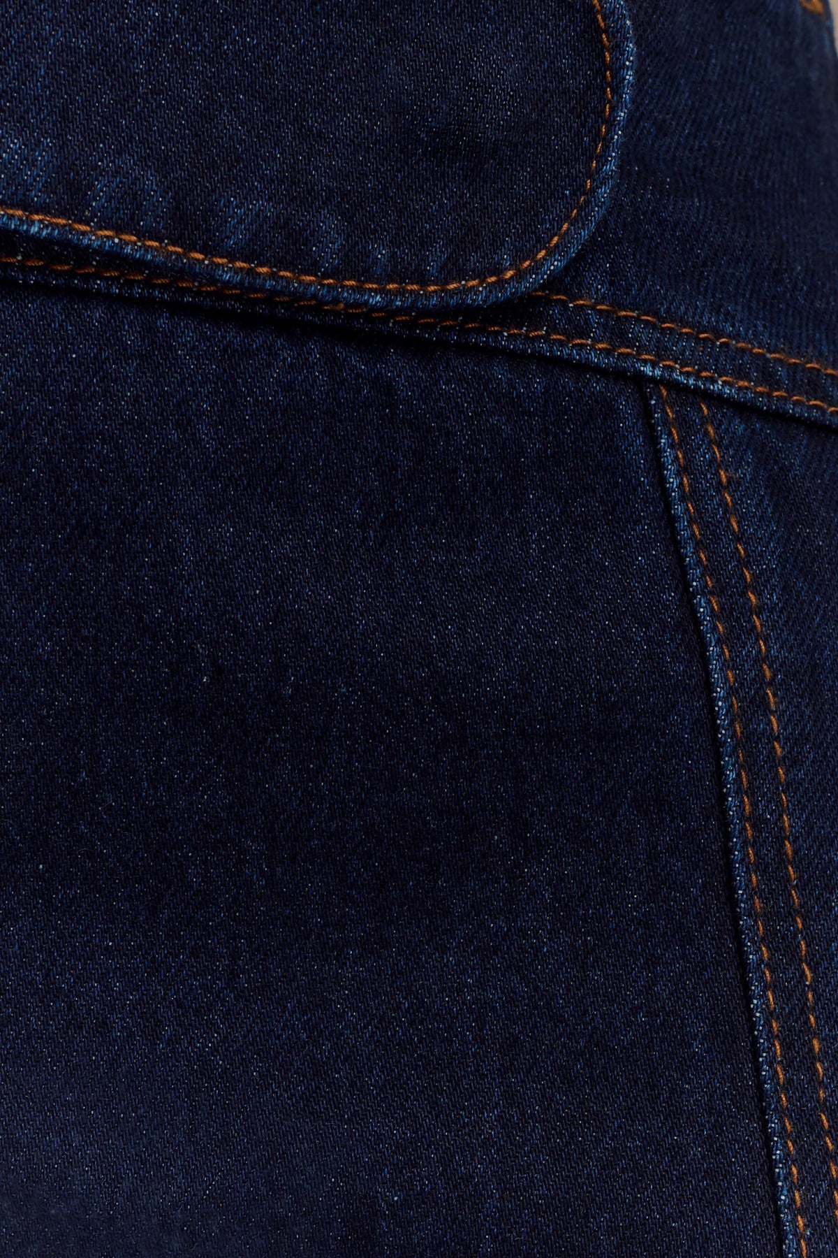 Fallon Denim Micro Mini Skort - Indigo Blue