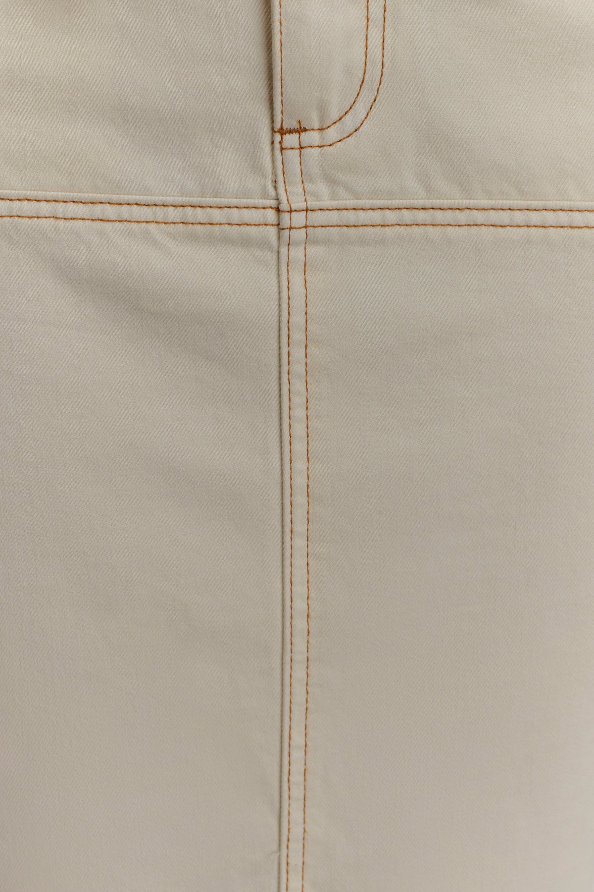 Loretta Denim Maxi Skirt - Ecru