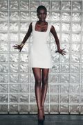 Lysandre Crepe Mini Dress - Ivory