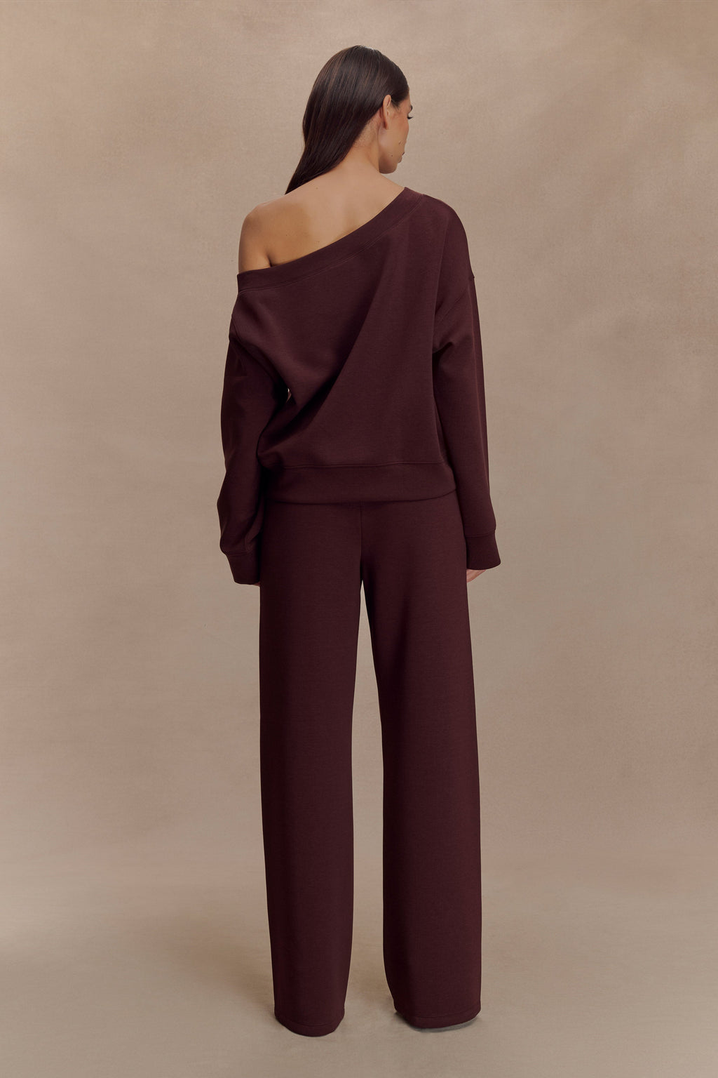 August Straight Leg Jogger - Chocolate