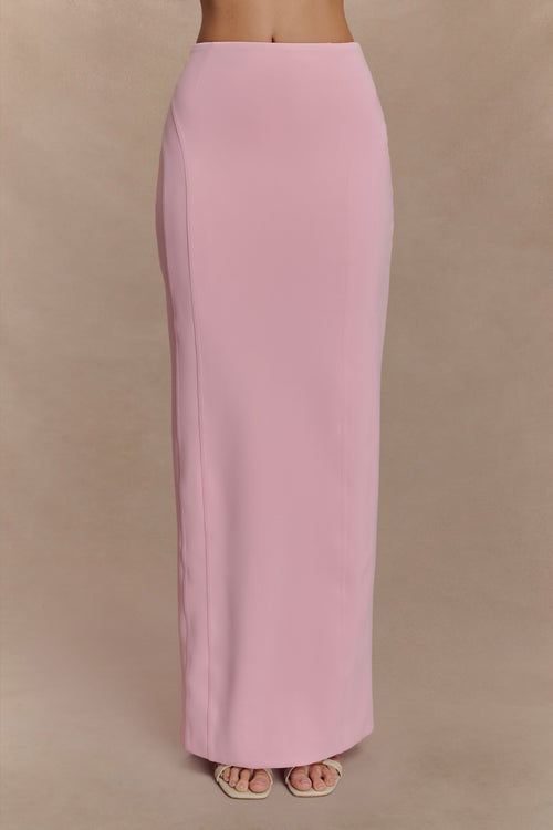 Alma High Waist Maxi Skirt - Candy Pink