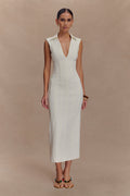 Keagan Sleeveless Midi Dress - Ivory