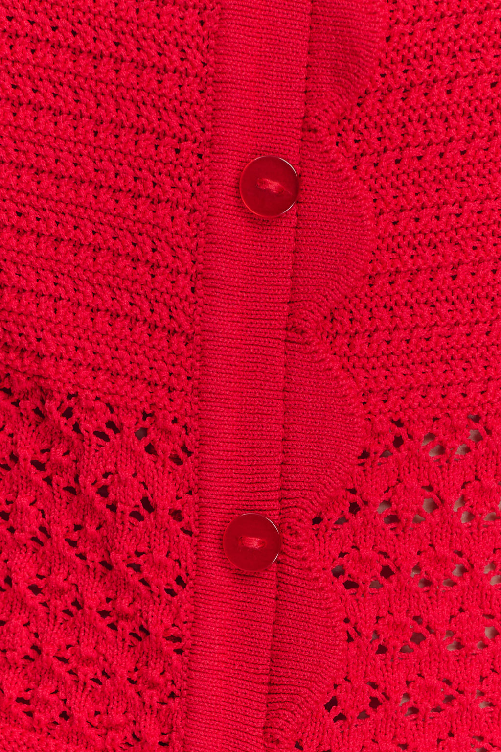 Madeline Scallop Knit Top - Red