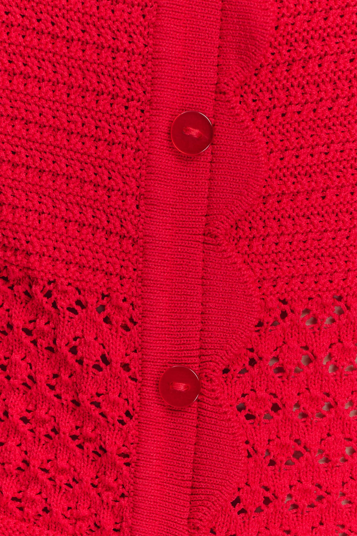 Madeline Scallop Knit Top - Red