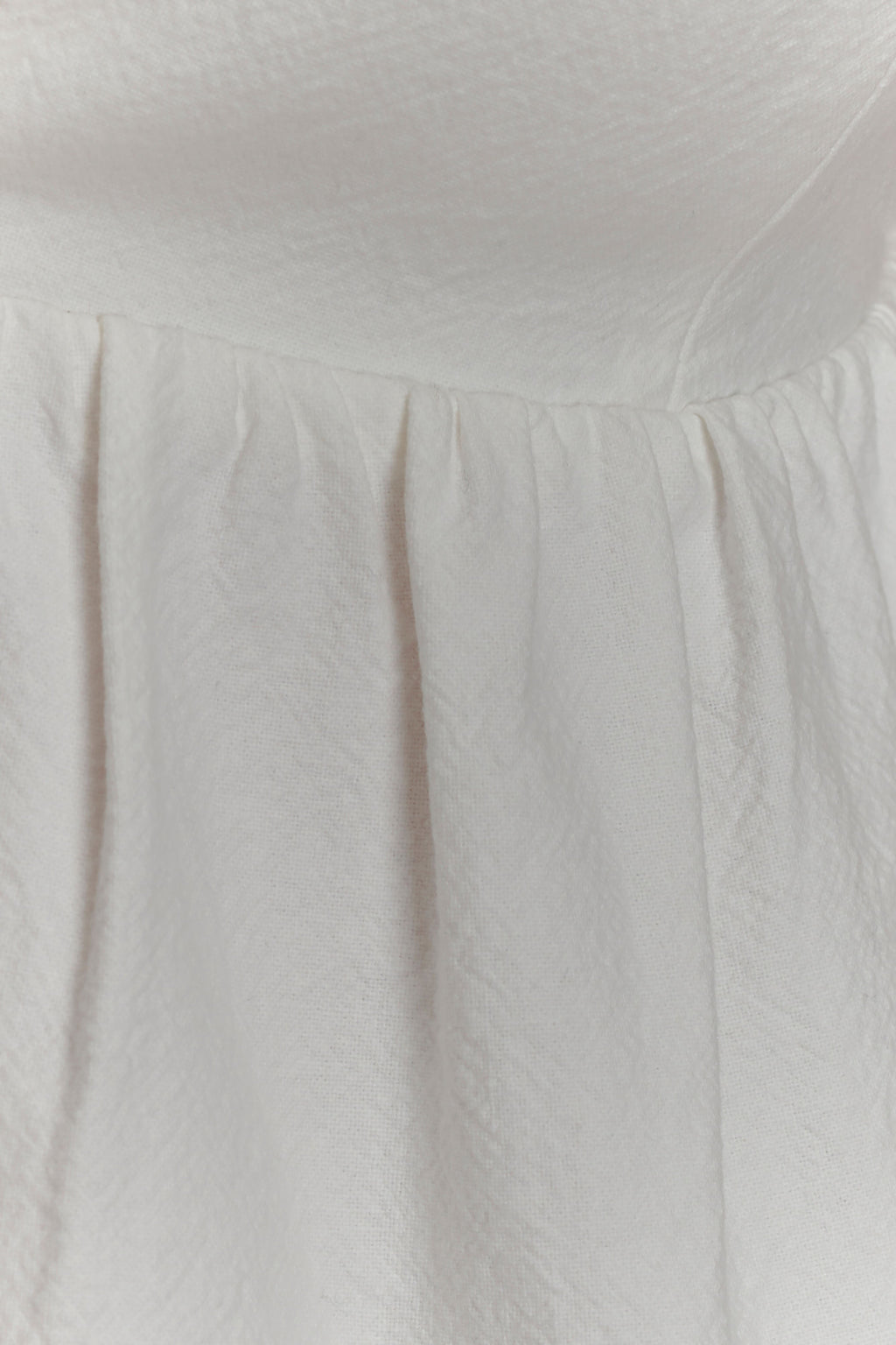 Janayia Cotton Beaded Top - White