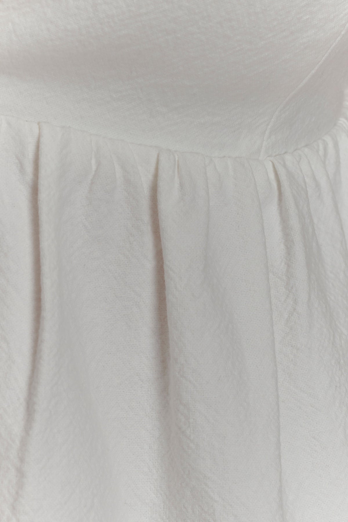 Janayia Cotton Beaded Top - White