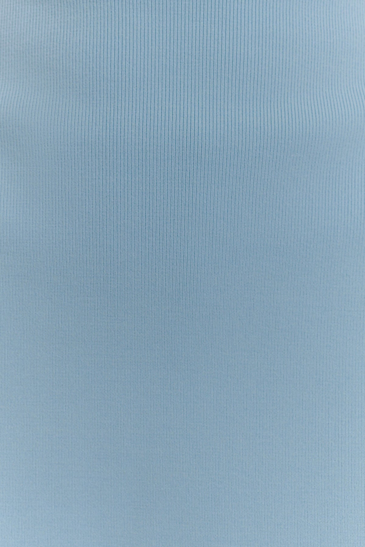 Anette Bandage Knit Strapless Top - Sky Blue