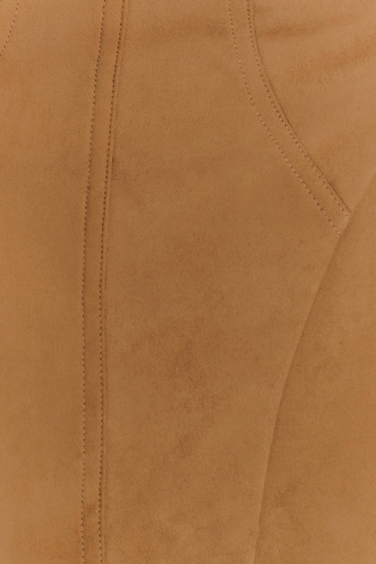 Andy Faux Suede Mini Dress - Camel