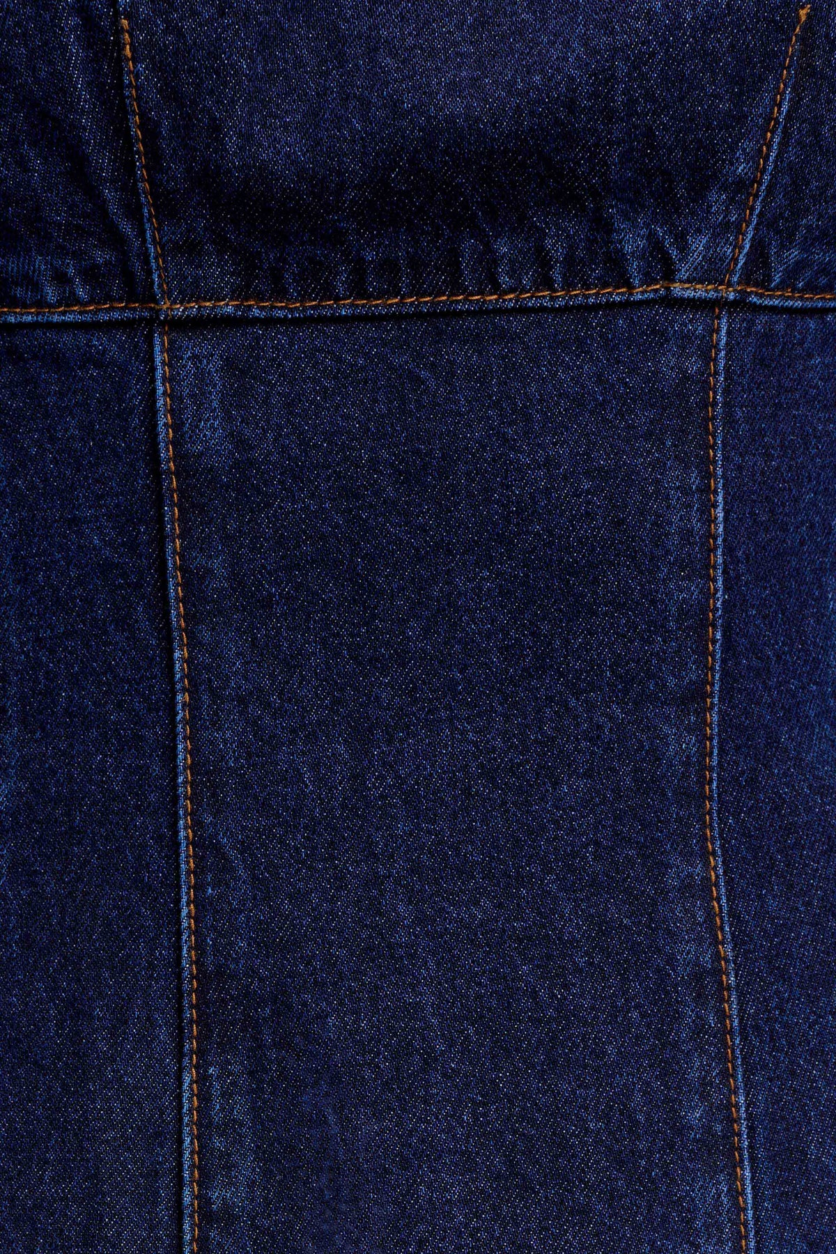 Cosmala Denim Long Sleeve Mini Dress - Indigo Blue