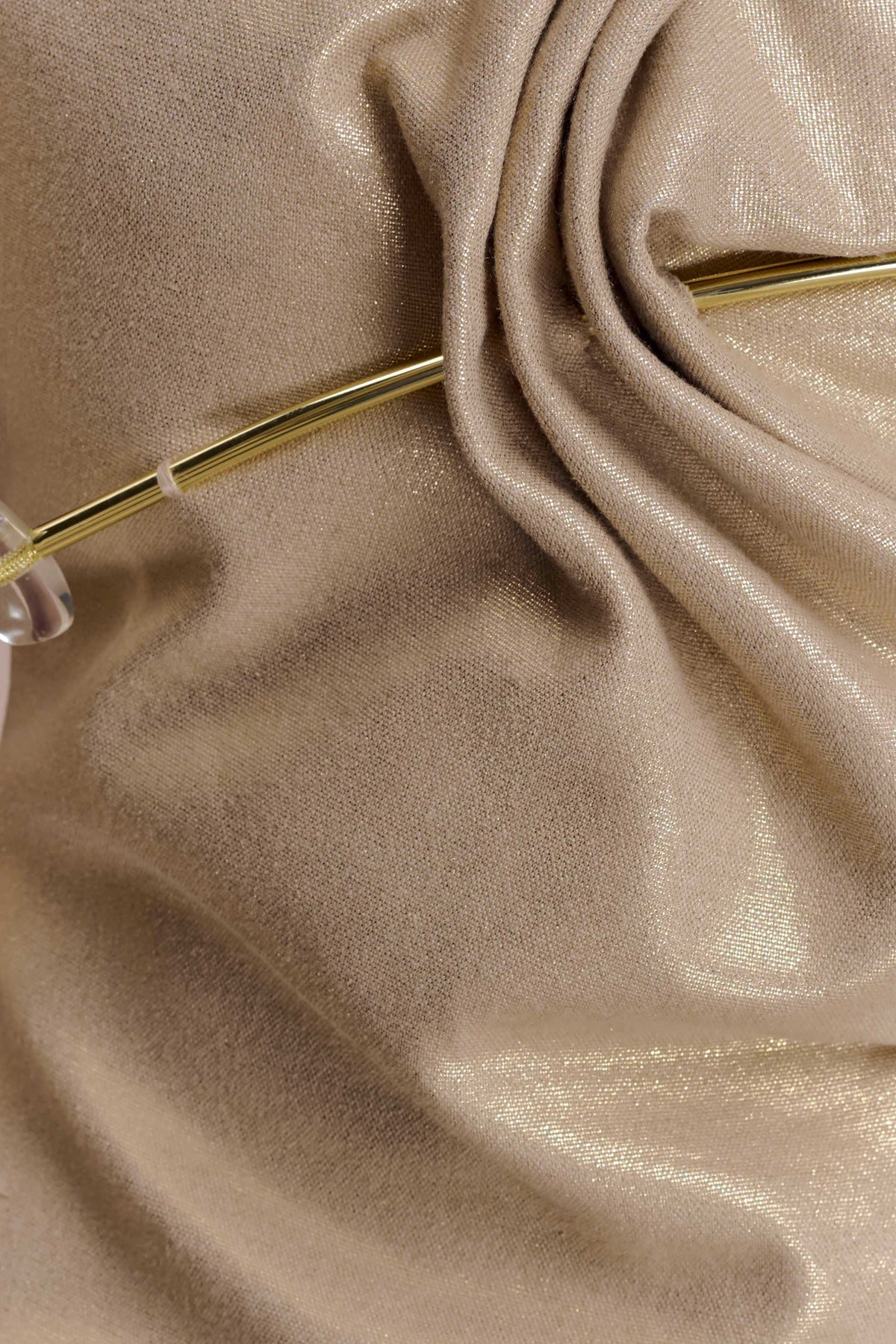 Annette Linen Mini Dress - Gold