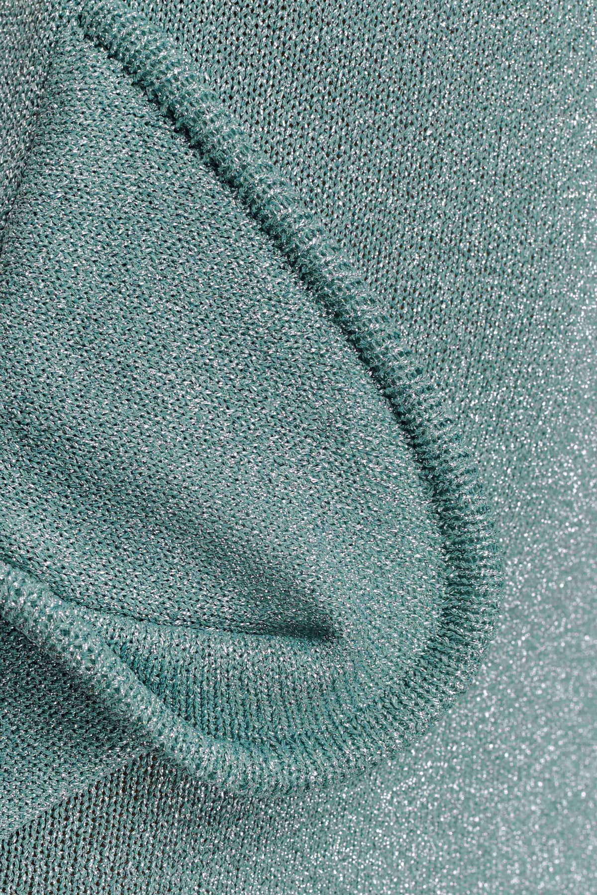 Sandrine Lurex Knit Maxi Dress - Aqua