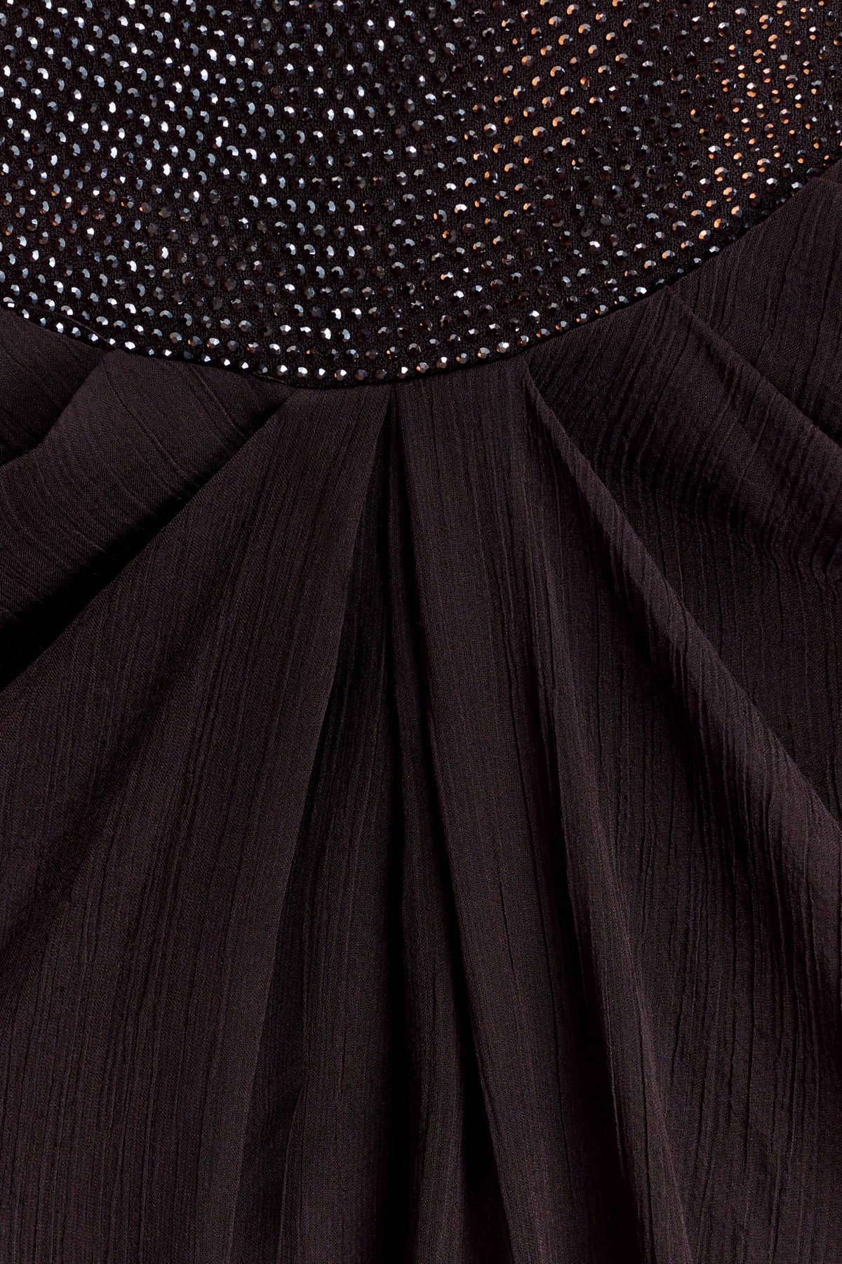 Siren Satin And Diamante Maxi Skirt - Dark Chocolate