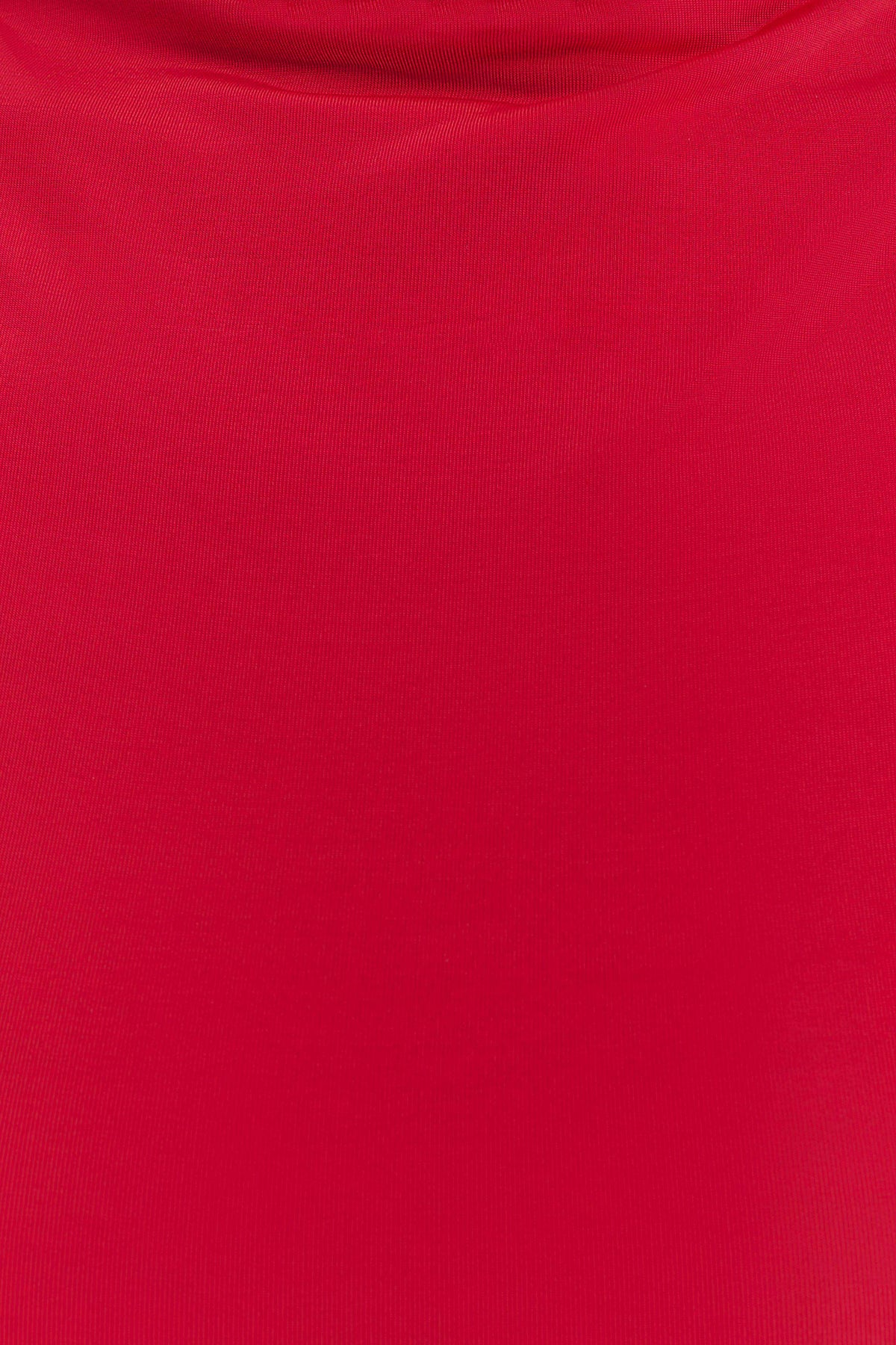Kiyah Slinky Cut Out Maxi Dress - Red