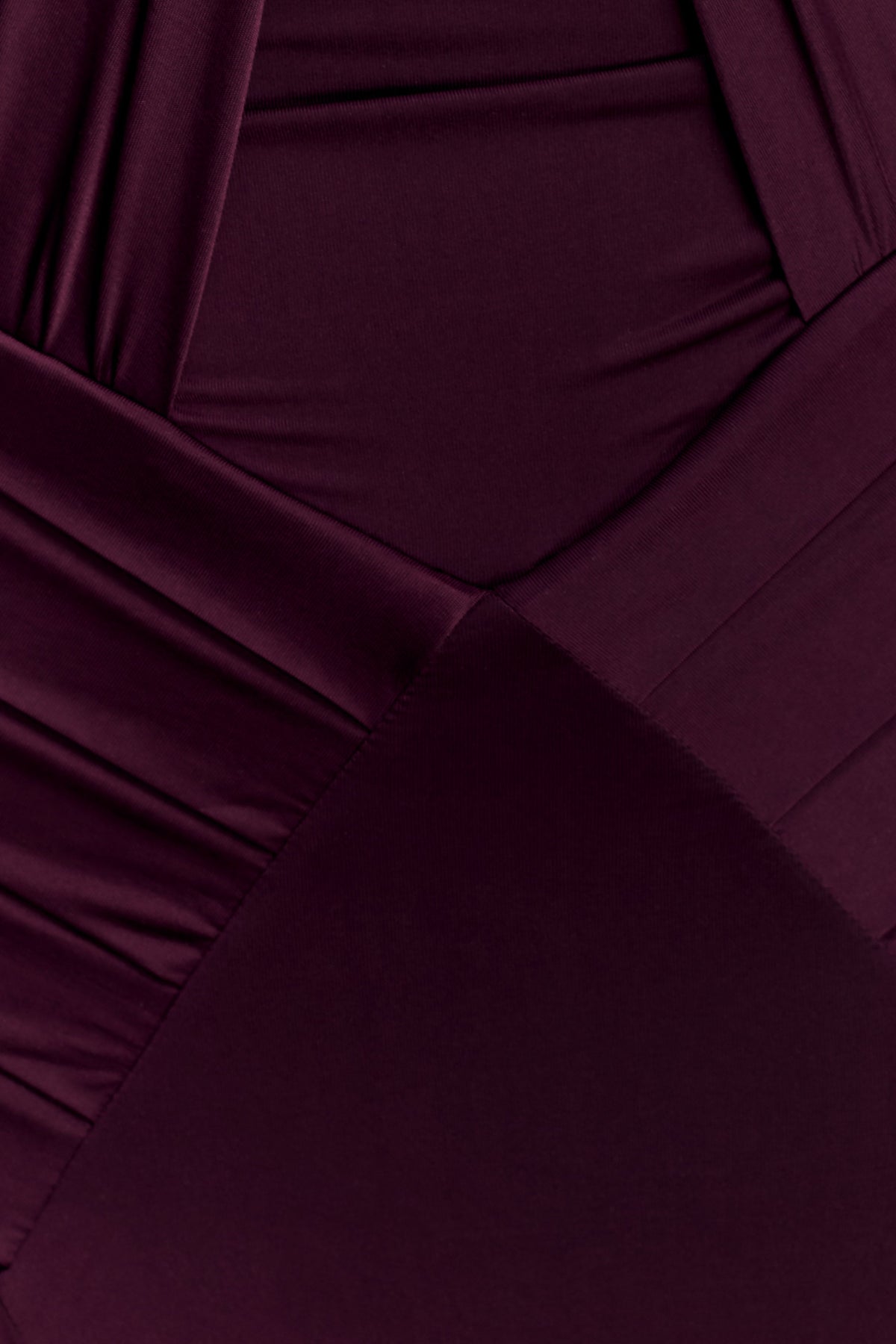 Indira Gathered Slinky Halter Maxi Dress - Mahogany