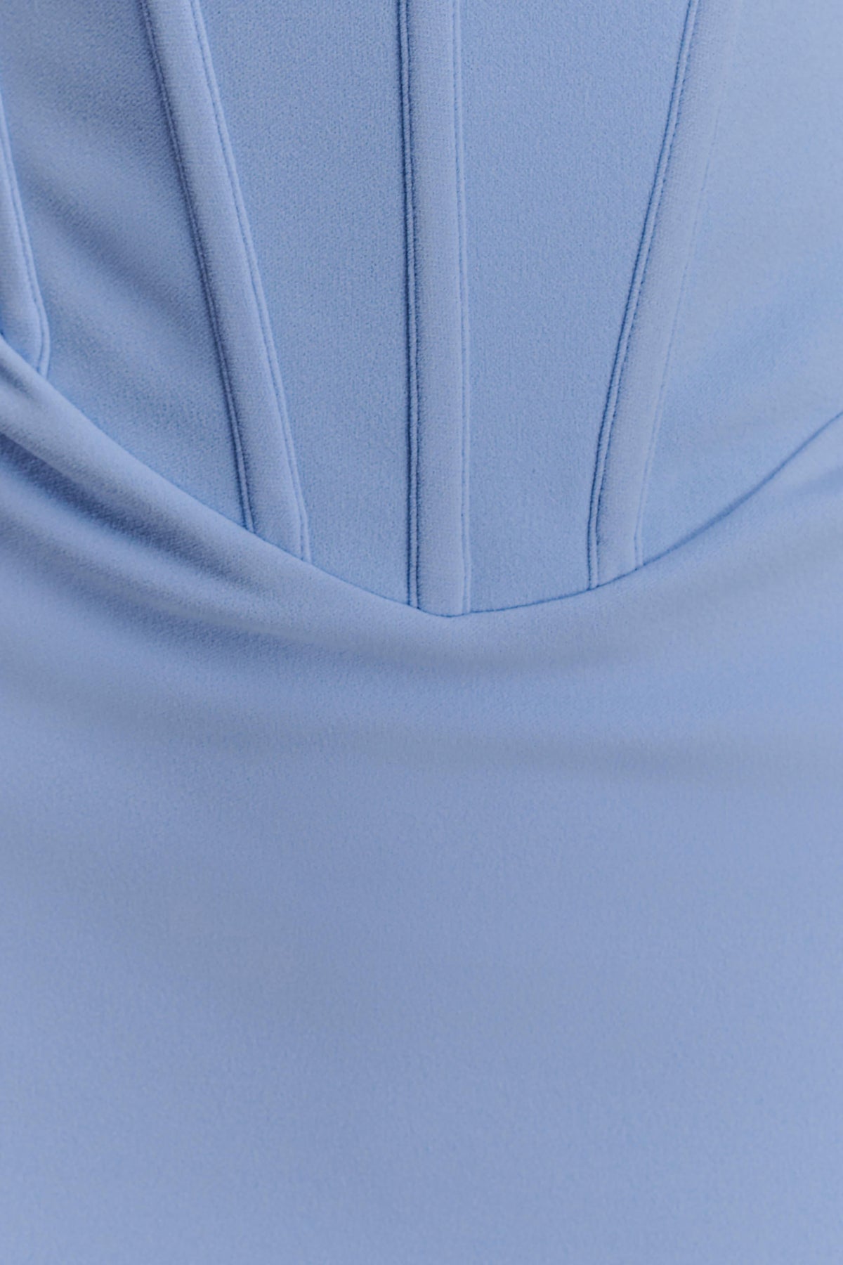 Luella Crepe Corset Maxi Dress - Cornflower Blue