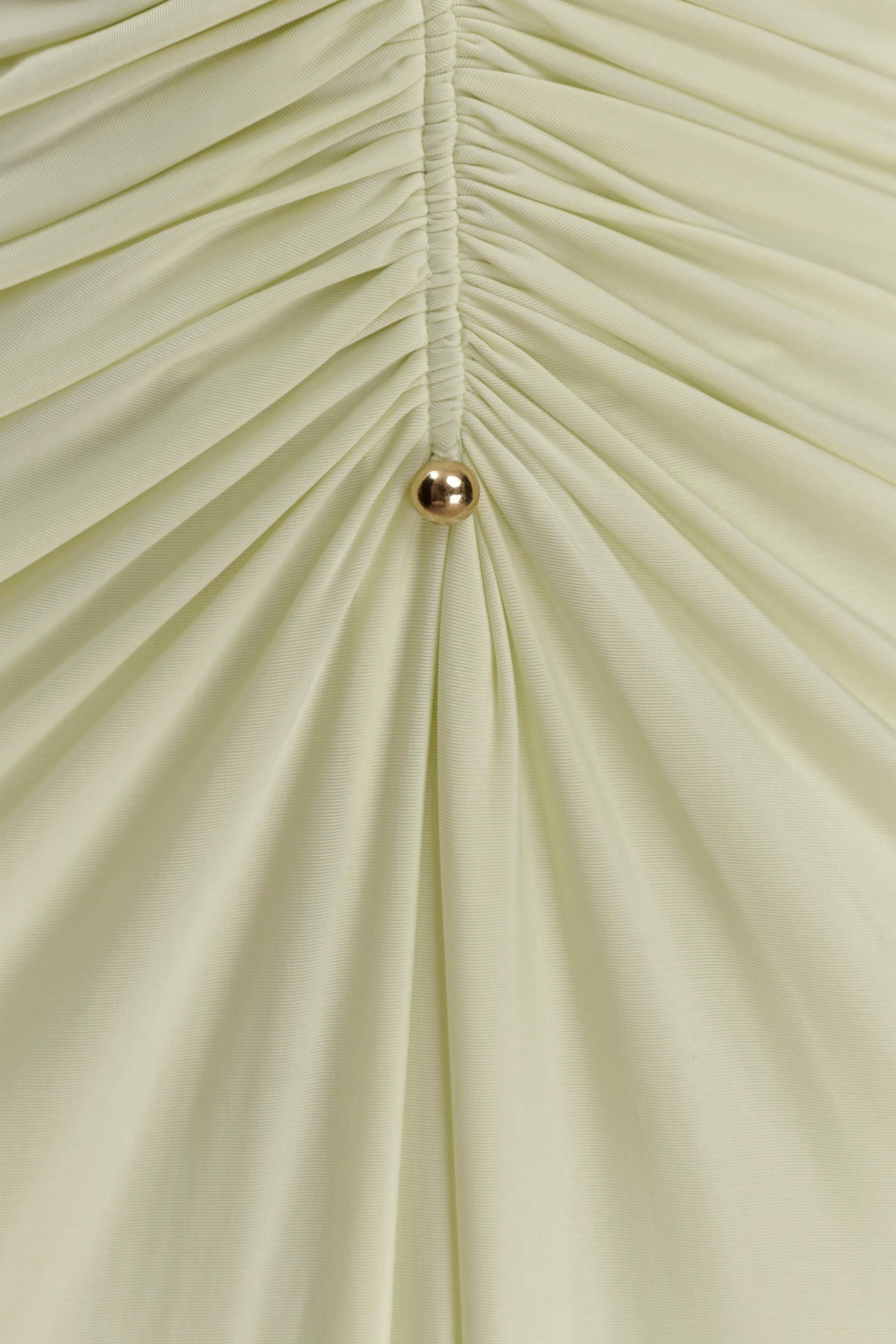 Perrie Slinky Ruched Maxi Dress - Pastel Lime