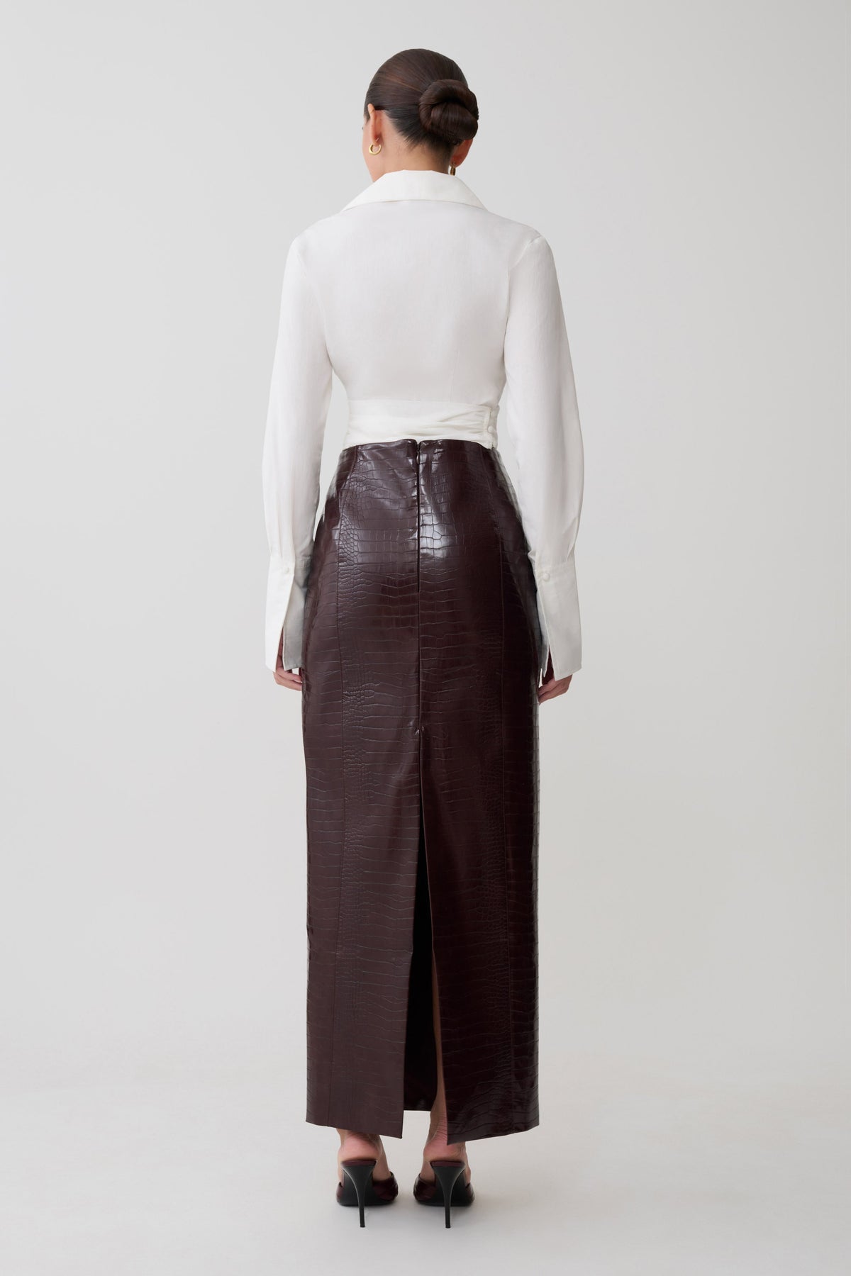 Eugenia Wrap Cotton Shirt - White