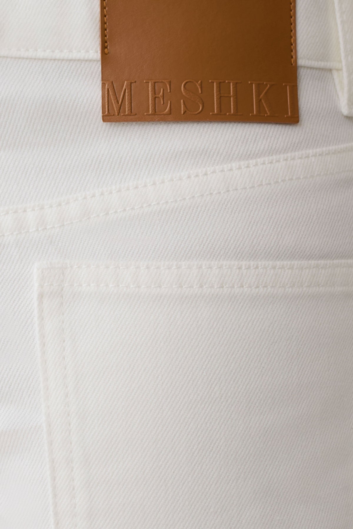 Krissy Rolled Hem Denim Shorts - White
