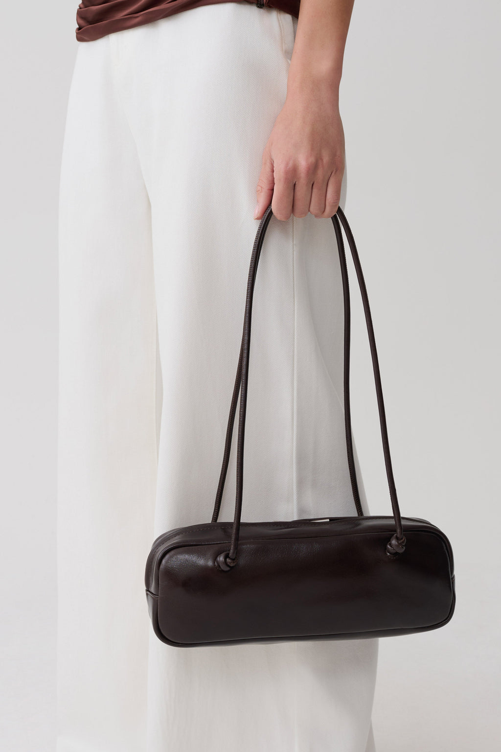 Mia Barrel Bag - Chocolate
