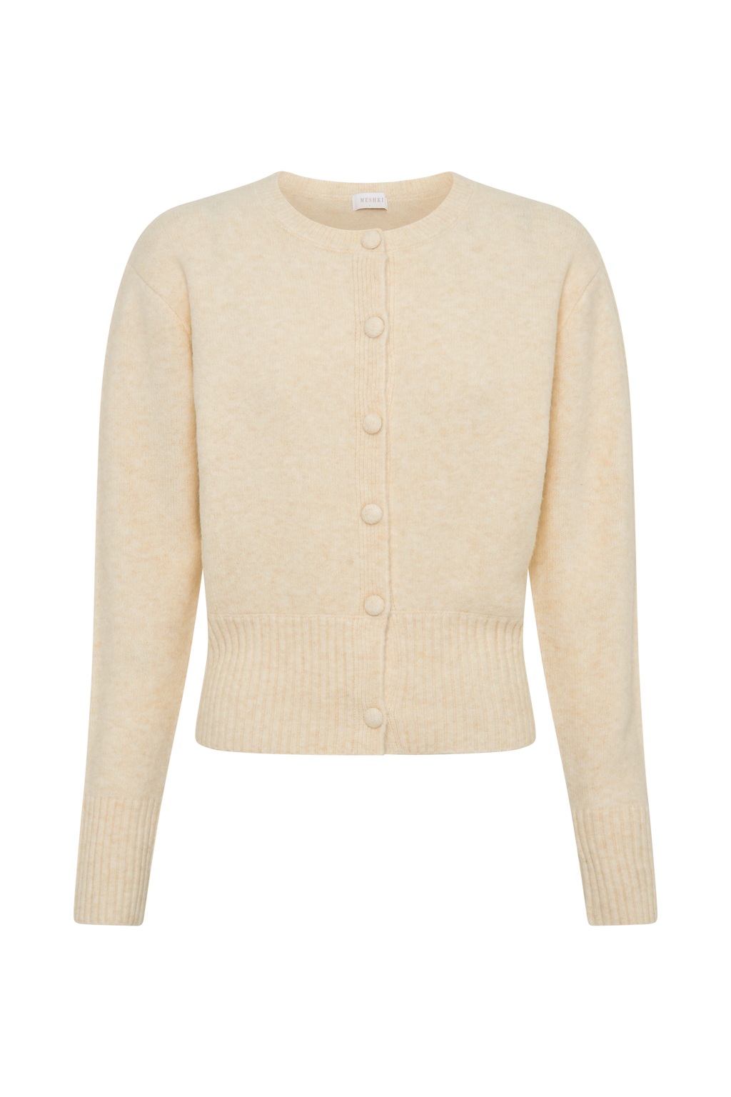 Genevieve Oversized Knit Cardigan - Cream Marle