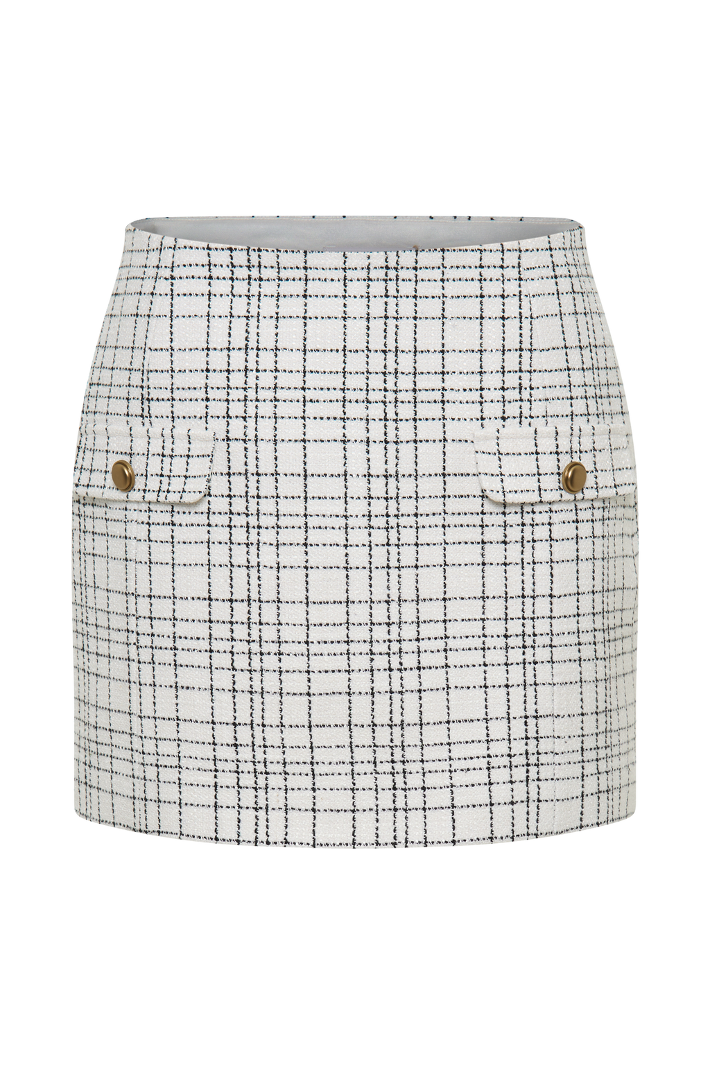 Priscilla Tweed Mini Skirt - White