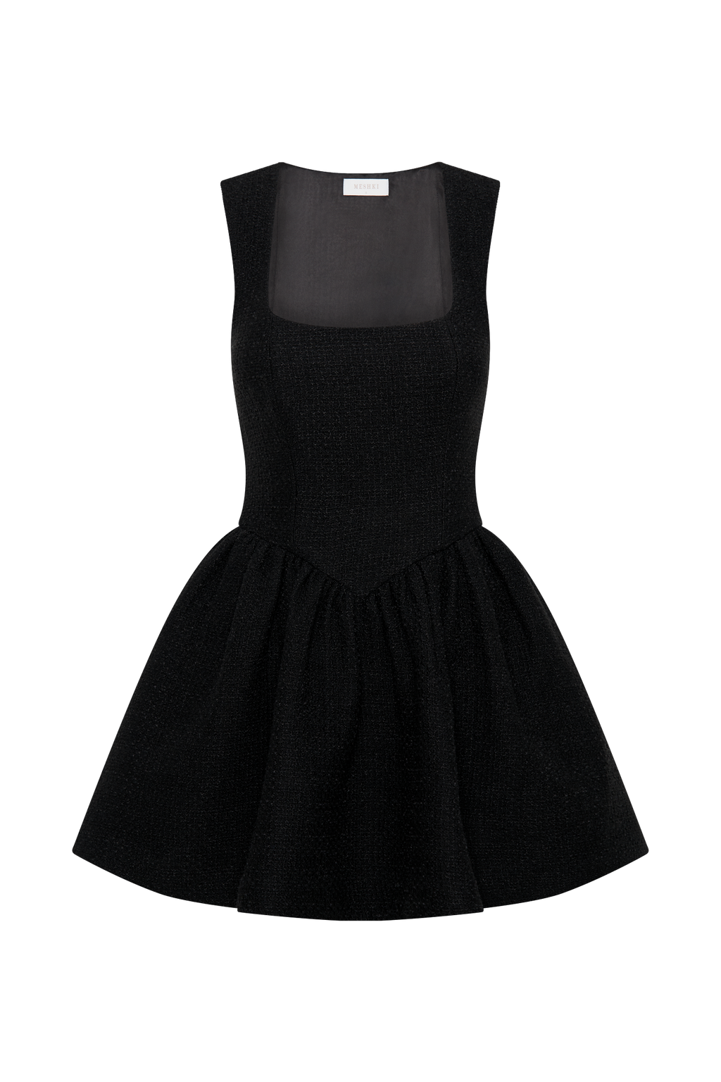 Jennifer Boucle Mini Dress - Black