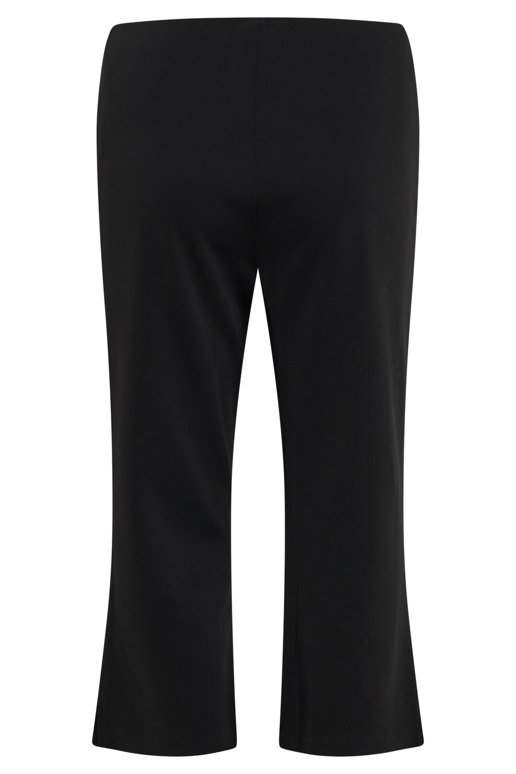 Layla Flared Crepe Capri Pants - Black