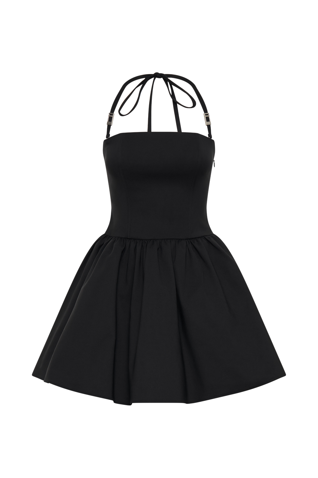 Ruby Halter Mini Dress - Black