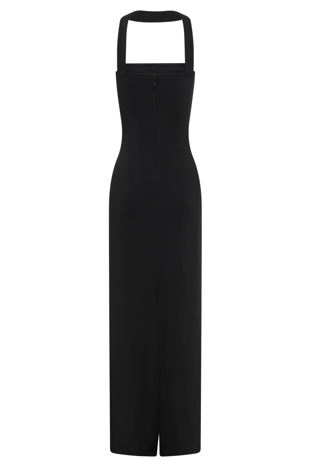 Velma Halter Collar Maxi Dress - Black
