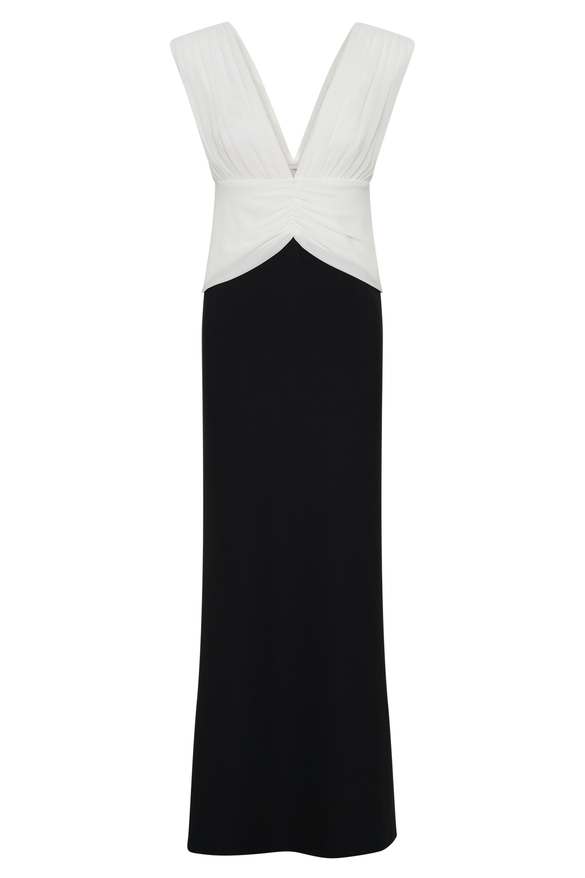 Monique Contrast Maxi Dress - Black